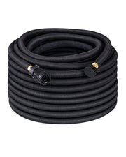 DEWENWILS Soaker Hose 100FT for Garden Beds, 5/8 Inch Round Drip Hose with Pressure Regulator, Flexible Leakproof, Save 75% Water, Irrigation Hose for Vegetable, Fruit Beds, Shrubs, Lawn, Yard-HRSH00B