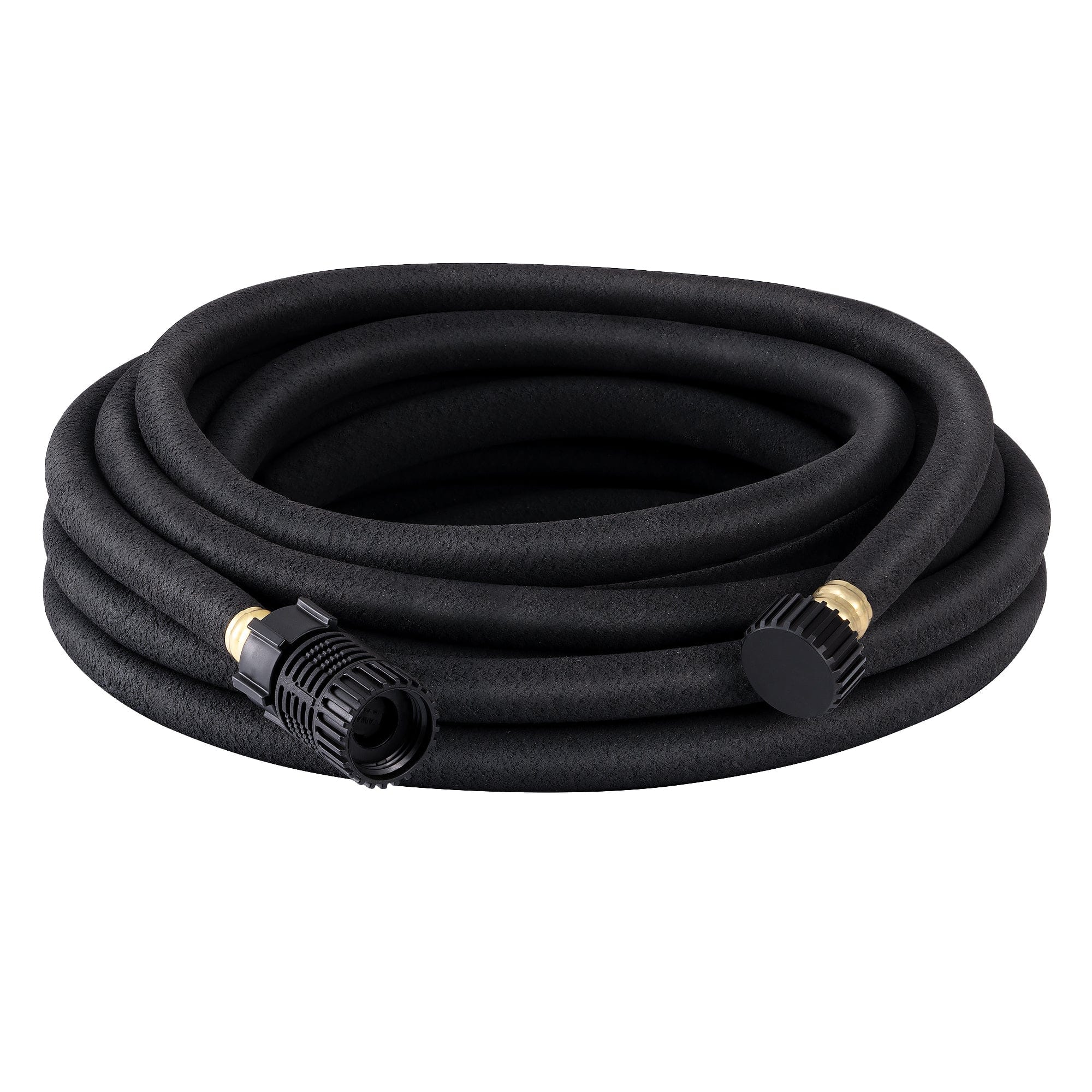 DEWENWILS 25ft Soaker Hose, 1/2 Inch Round Drip Hose with Pressure Regulator, Save 75% Water, Irrigation Hose for Vegetable/Fruit Beds, Shrubs, Lawn, Yard-HRSH25A