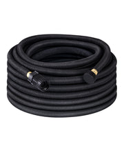 DEWENWILS Soaker Hose 75FT for Garden Beds, 5/8 Inch Round Drip Hose with Pressure Regulator, Flexible Leakproof, Save 75% Water, Irrigation Hose for Vegetable, Fruit Beds, Shrubs, Lawn, Yard-HRSH75B