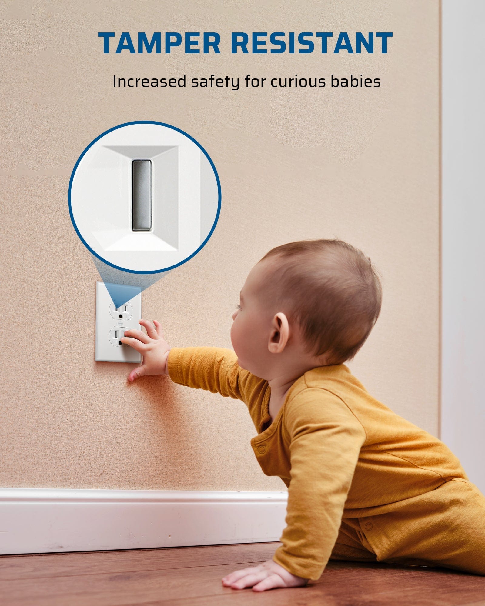 DEWENWILS 20 Pack Duplex Receptacle Outlet, 15Amp/125V, White-HRWS21A