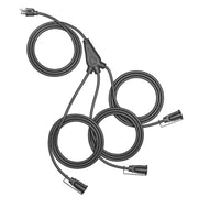 DEWENWILS 25FT Outdoor Extension Cord With 6 Outlets – 1-to-3 Splitter, Waterproof, 13A 1625W, ETL Listed For Christmas Decor & String Lights SJTW Outdoor Cord DEWENWILS 25FT Outdoor Extension Cord With 6 Outlets – 1-to-3 Splitter, Waterproof, 13A 1625W, ETL Listed For Christmas Decor & String Lights SJTW Outdoor Cord