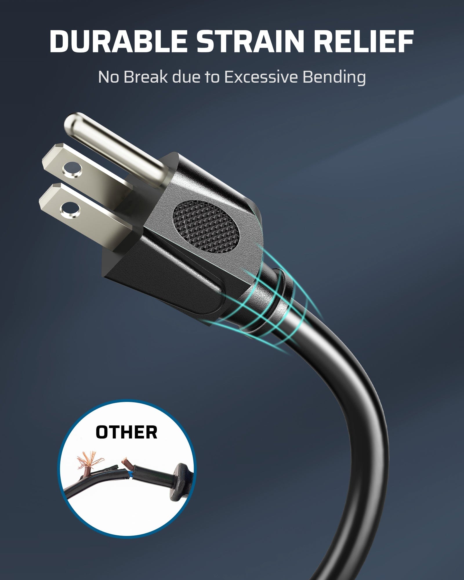 DEWENWILS Outdoor Extension Cord 1 to 3 Splitter, 3 Prong Outlets Plugs, Max 13ft End to End (25 FT Total), 16/3C SJTW Weatherproof Wire for Christmas Lights and Halloween Decorations-HSC103C1