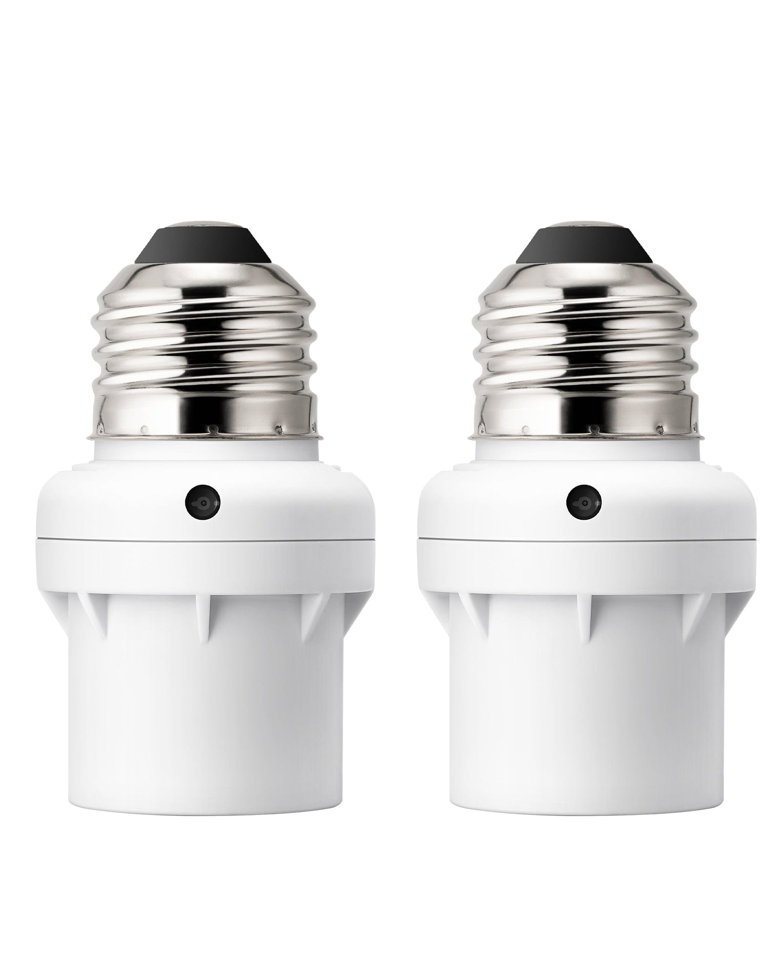 DEWENWILS Dusk to Dawn Light Sensor Socket E26/E27, Compatible with Incandescent/CFL/LED/Halogen Bulbs (2 Pack)-HSLS02A