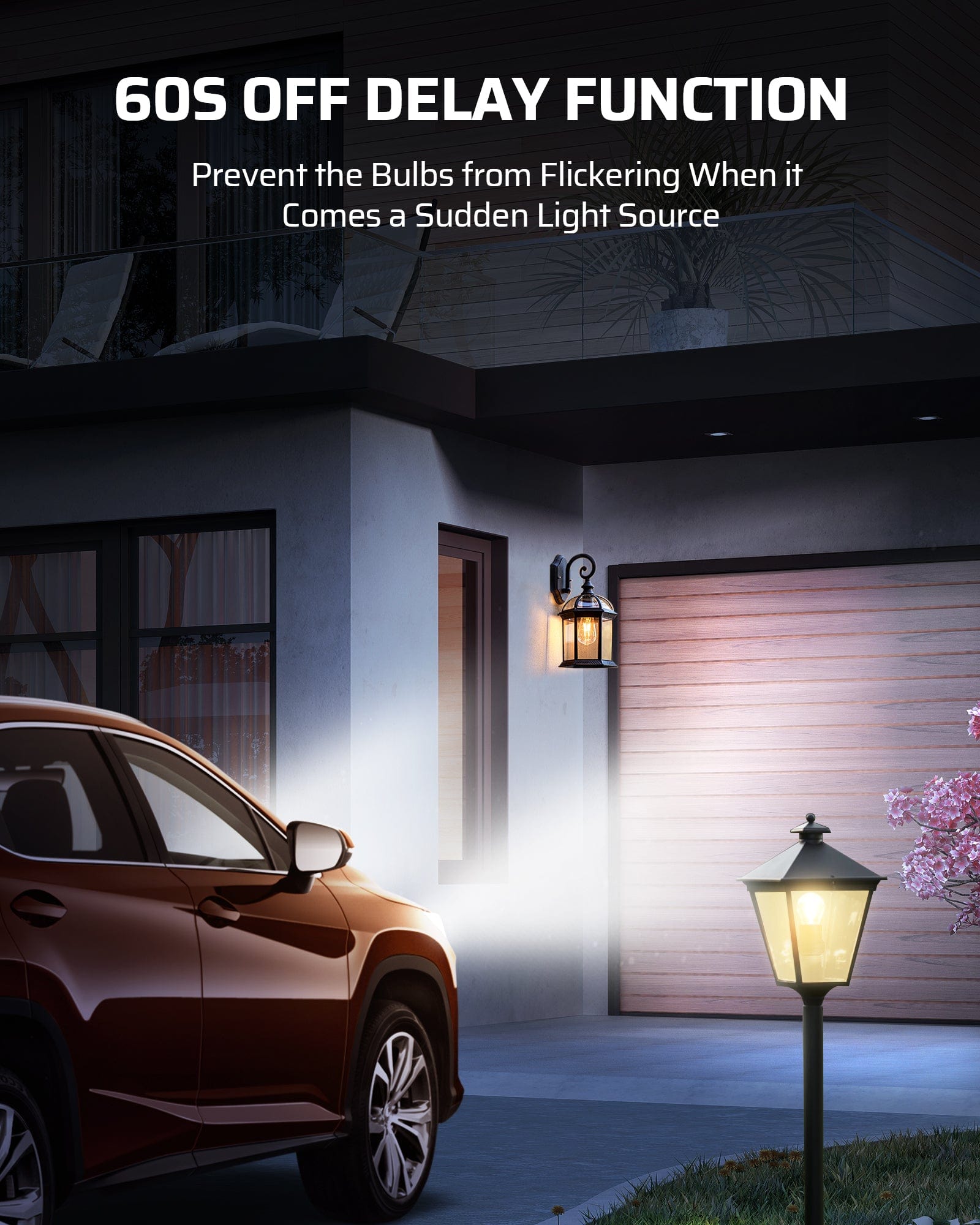 DEWENWILS Dusk to Dawn Light Sensor Socket E26/E27, Compatible with Incandescent/CFL/LED/Halogen Bulbs (2 Pack)-HSLS02E