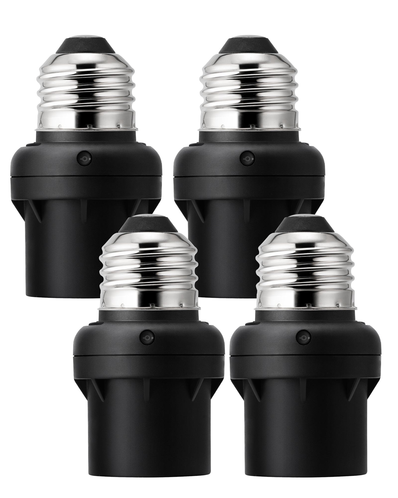 DEWENWILS Waterproof Dusk to Dawn E26 Light Sockets with Photocell Sensor, Light Socket Adapter for for Porch Garage Garden Patio Lights (4 Pack)-HSLS04E