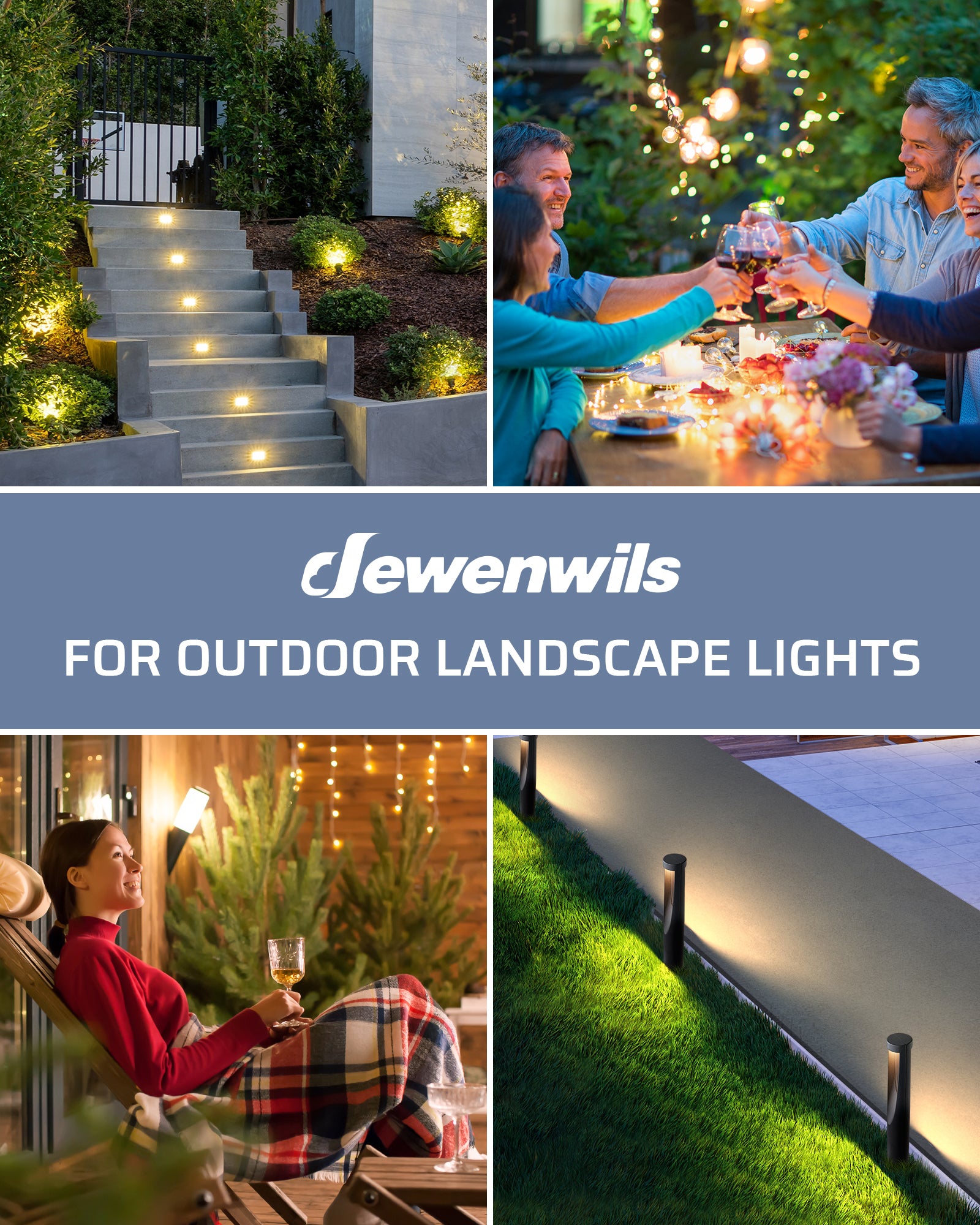 DEWENWILS 600W Low Voltage Landscape Lighting Transformer for outdoor landscape lights