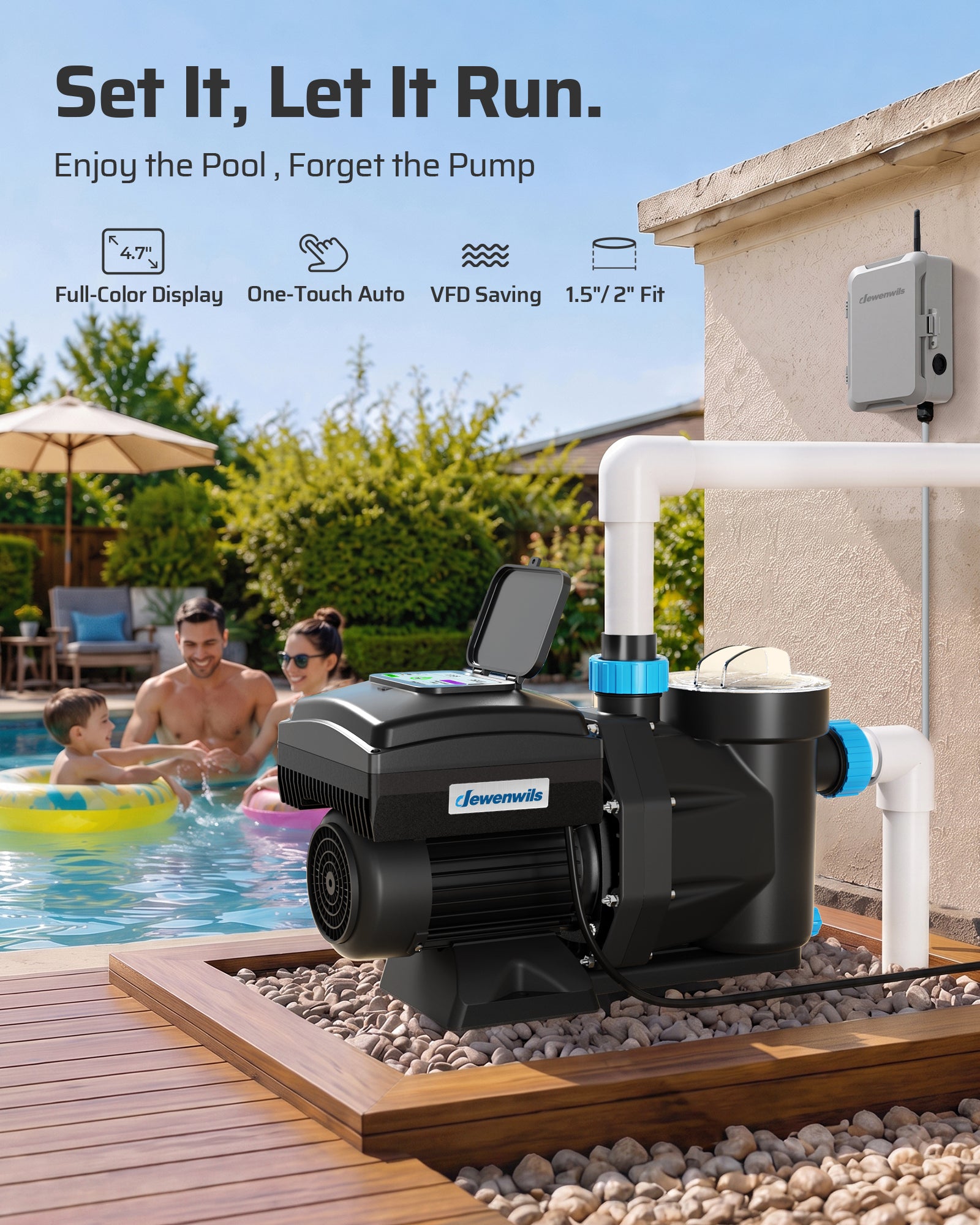 1.5 HP Swimming Pool Pump - SHSPP01A