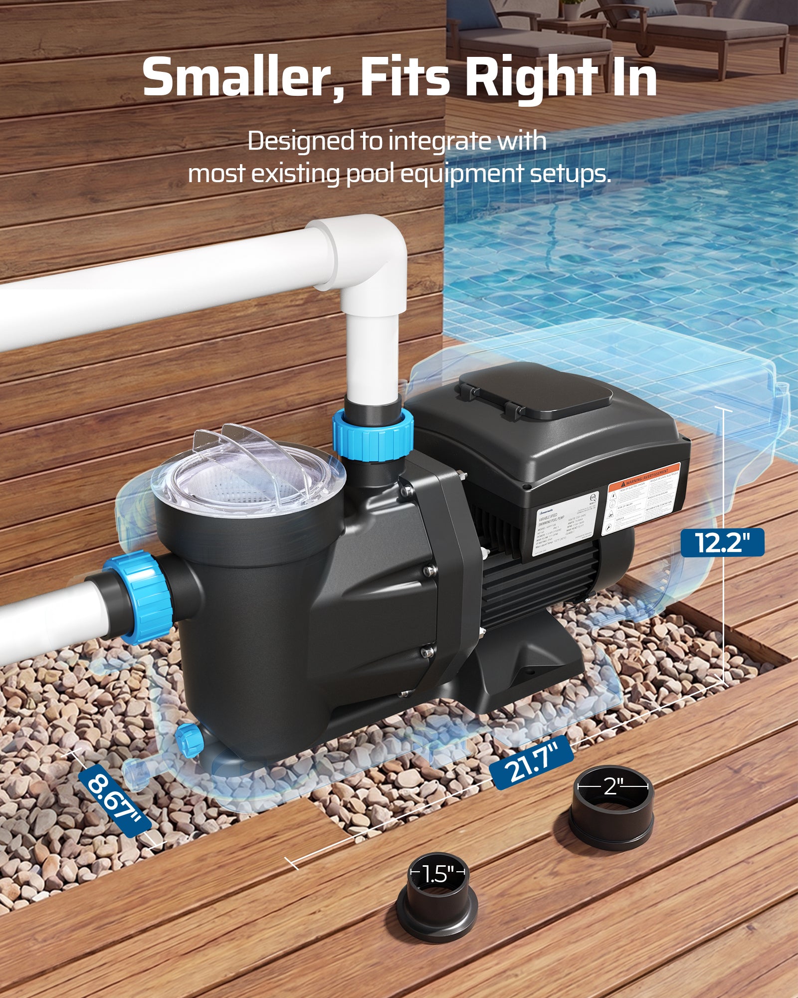 1.5 HP Swimming Pool Pump - SHSPP01A
