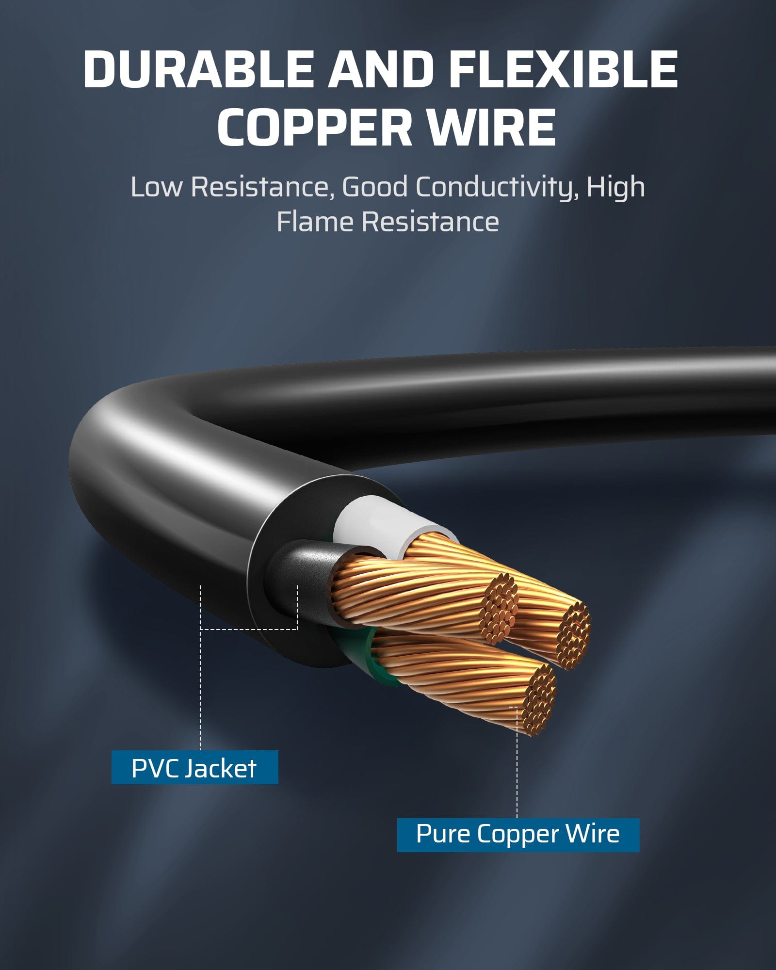 DEWENWILS 25ft Tri-Tap Extension Cord, 16/3 SJTW Power Cable, Weatherproof, Heavy Duty Extension Cord for Holiday Decoration and Landscaping Lights (2 Pack)-HTOB25A