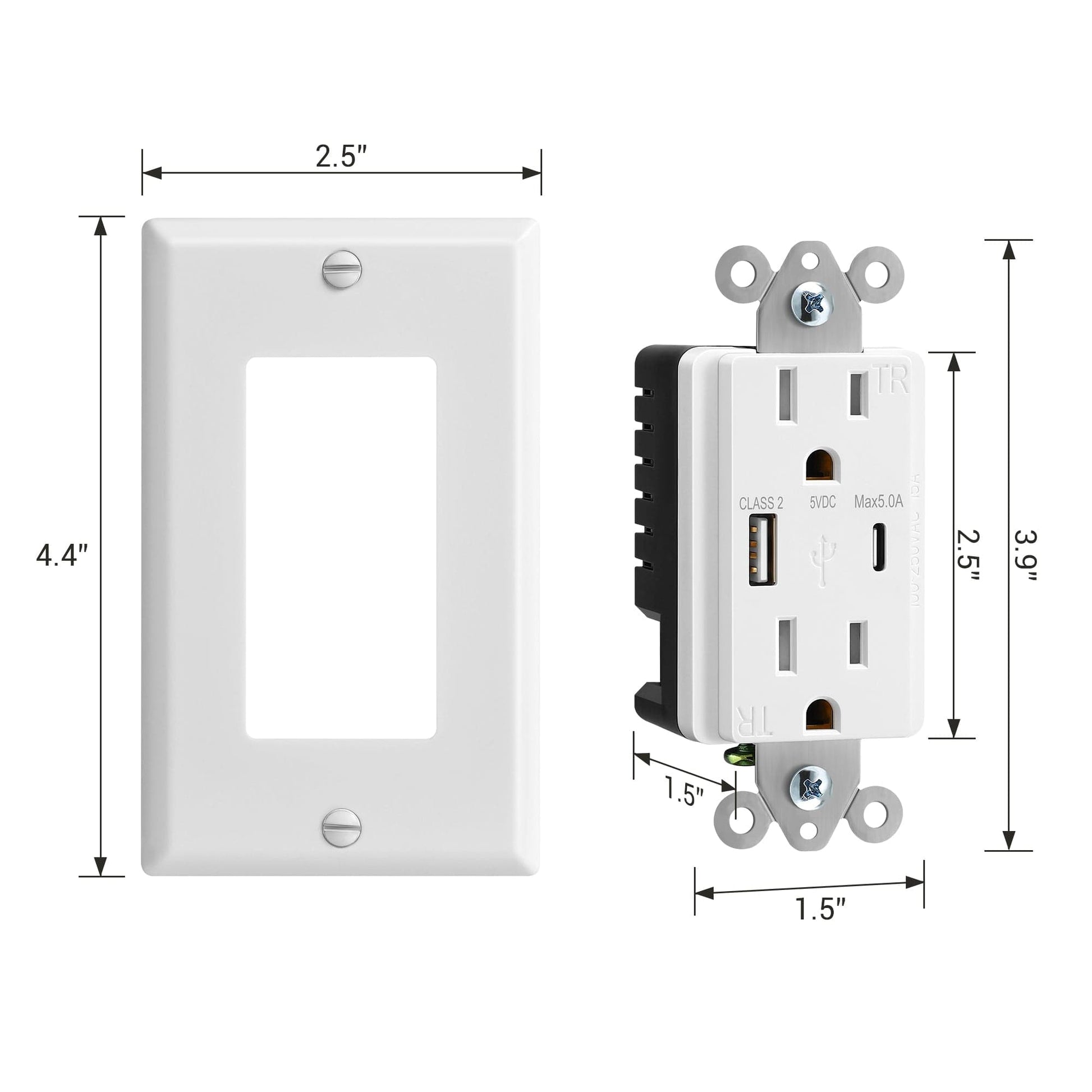 Wall Outlet dimensions