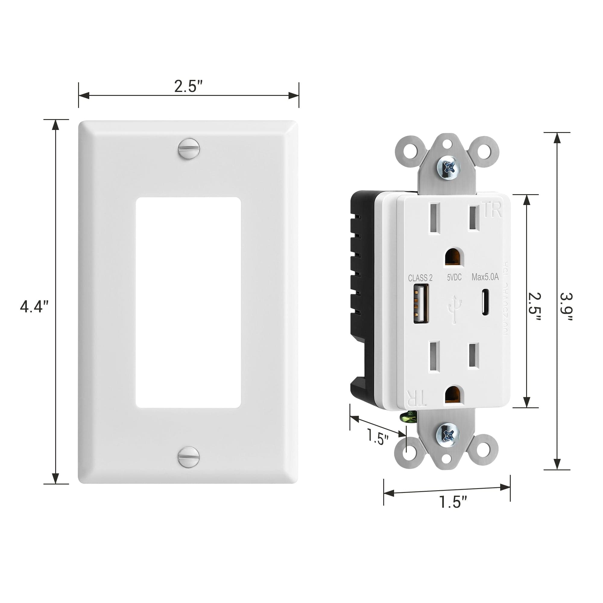 Wall Outlet dimensions