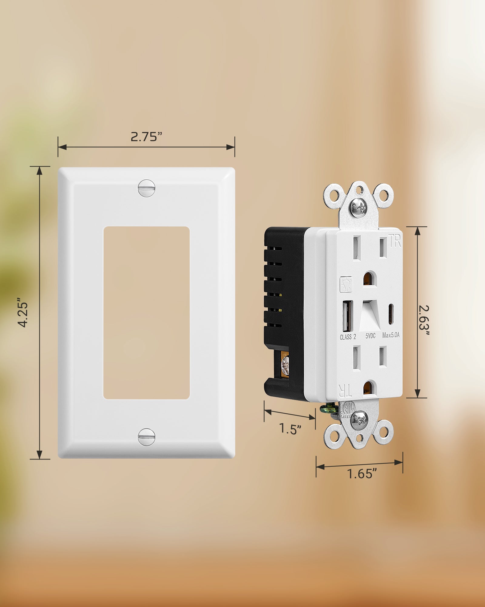 Wall Outlet dimensions