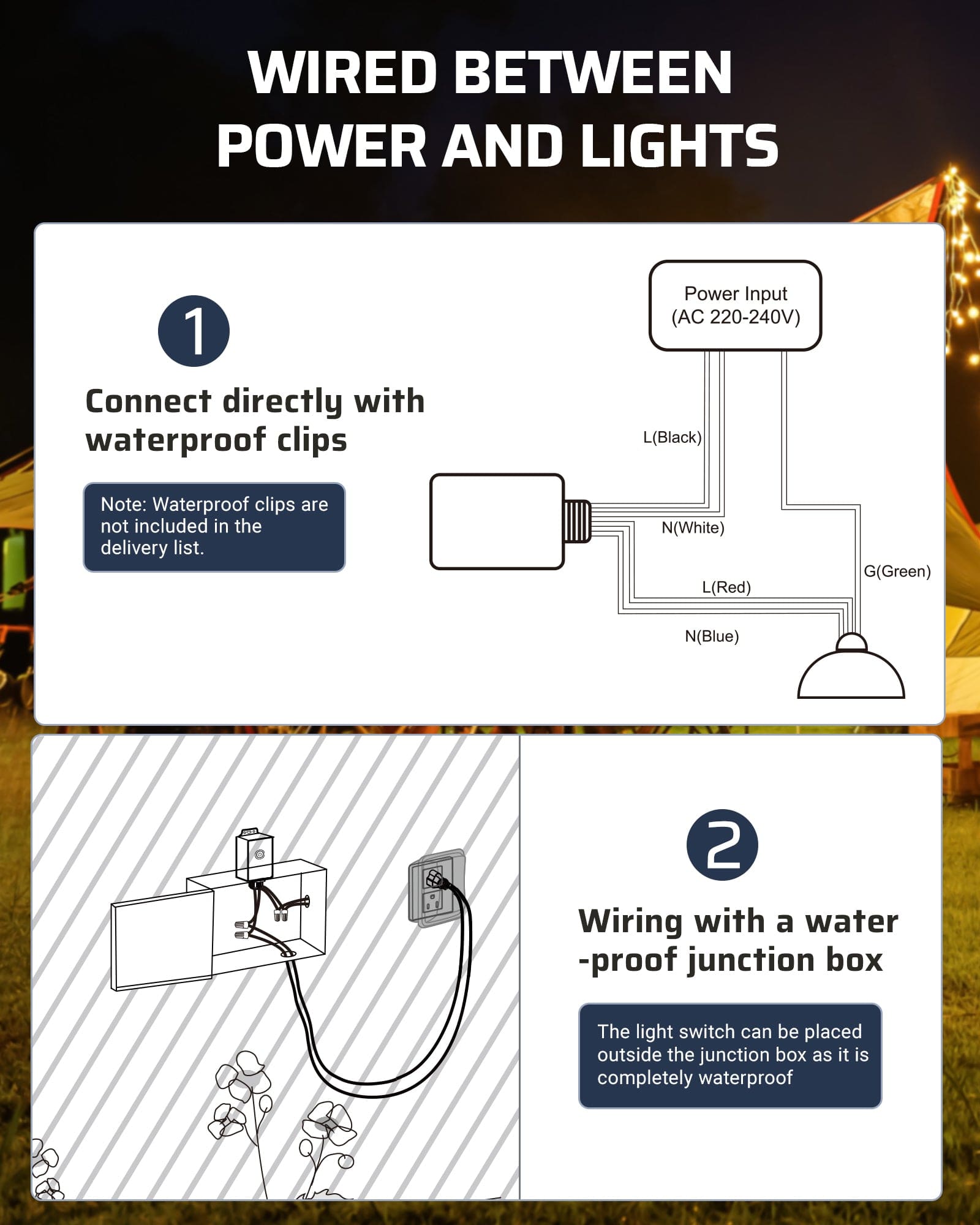 how to install a dewenwils wireless light switch and receiver kit