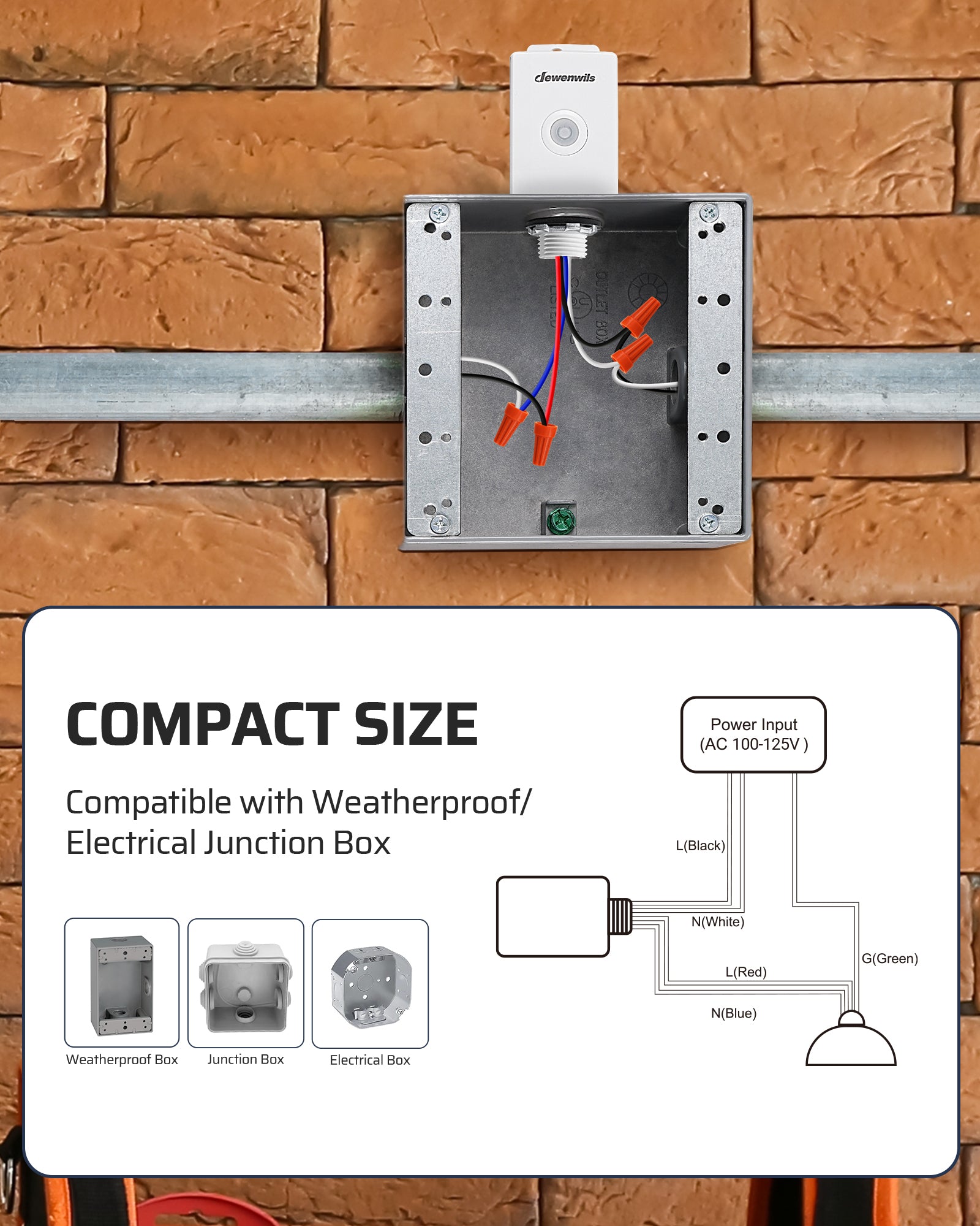 DEWENWILS Wireless Light Switch and Receiver Kit, 15A High Power 3 Way Remote Light Switch, No Wiring & 100FT Range, Remote Light Switches Wireless, Wireless Switches for Lights, Fan, Lamp-HWLS21Q