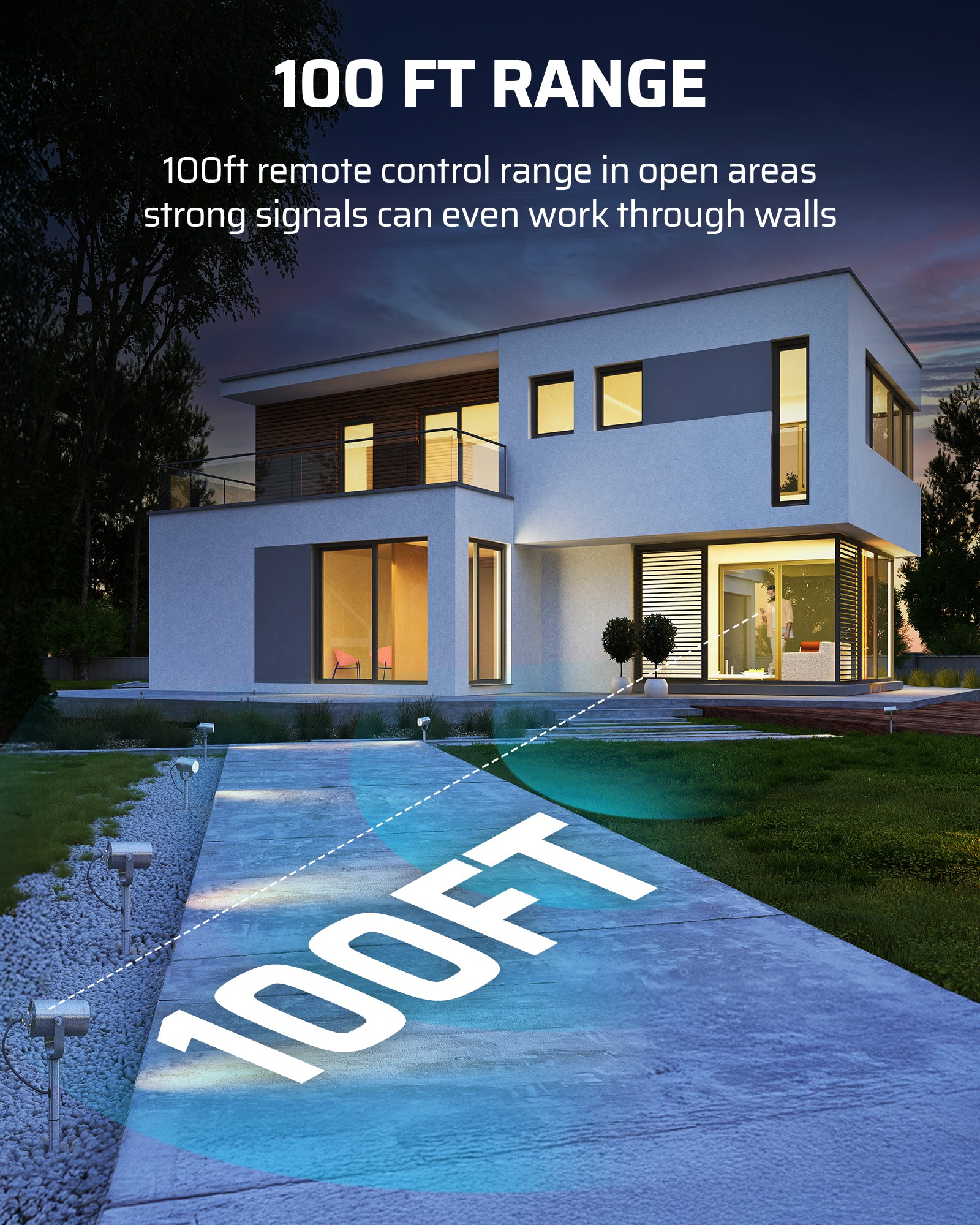 DEWENWILS Wireless Light Switch and Receiver Kit, 15A High Power Remote Light Switch, No Wiring & 100FT Range, Remote Light Switches Wireless, Wireless Switches for Lights, Fan, Lamp-HWLS11Q