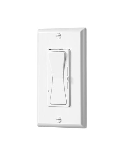 DEWENWILS Dimmer Switch for LED Lights, Dimmer Light Switch, Full Range Dimming, ON/OFF Rocker Switch, Single Pole/3-Way, LED Dimmer Switch, Incandescent/Tungsten 600W, CFL/LED 150W-HWMD02A