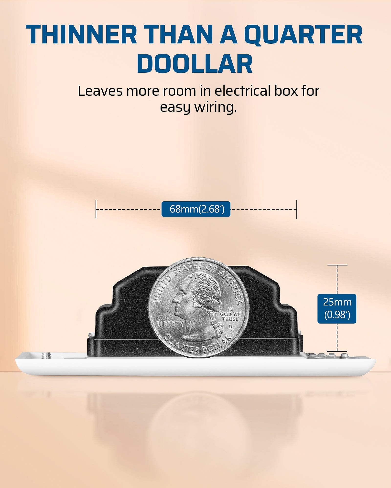 DEWENWILS Dimmer Switch for LED Lights, Dimmer Light Switch, Full Range Dimming, ON/Off Rocker Switch, Single Pole/3-Way LED Dimmer Switch, Incandescent/Tungsten 600W, CFL/LED 150W, 2Pack-HWMD02B