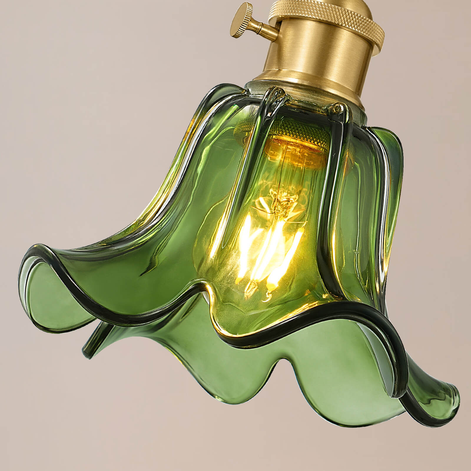 Mid-Century Adjustable Floral Pendant Light