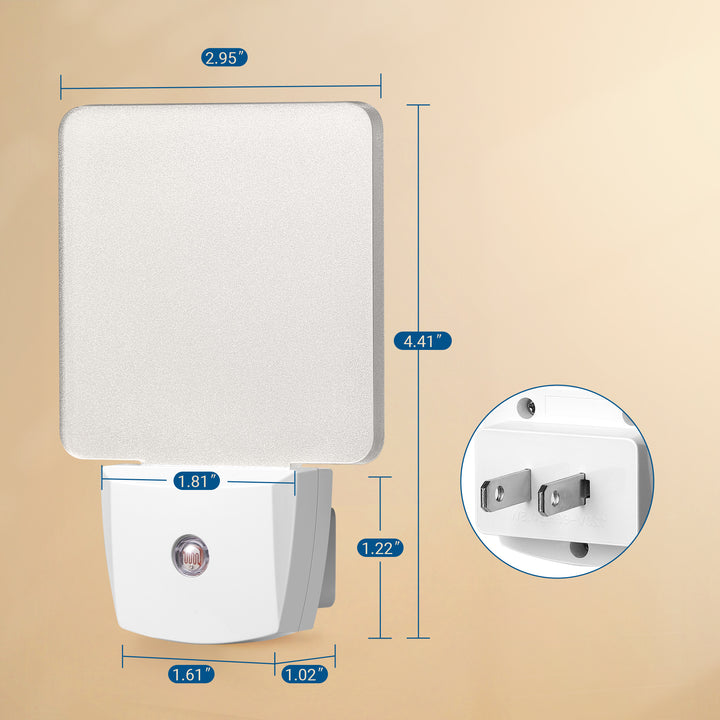 DEWENWILS 120VAC Night Light 9000-12000K Daylight Auto On/Off (3-20 Lux) 30,000-Hour Lifespan Energy-Efficient