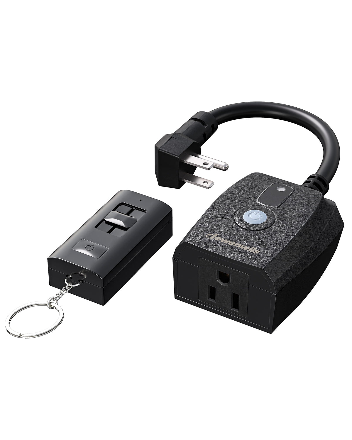 DEWENWILS Outdoor Dimmer Switch for Lights with 100ft Range Stepless Slide Switch Remote Control Dimming Plug