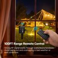 DEWENWILS Outdoor Power Stake Timer with Remote 15FT Extension Cord Waterproof Photocell for Lights Yard Garden