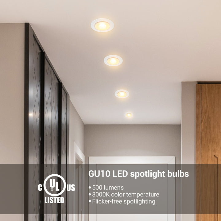 Ampoule LED Spot GU10 Blanc Chaud 7W 3000K Dimmable 730 Lumens équivalent  80W Lampe Halogène,Gradation en douceur via le grad[K516] - Cdiscount Maison