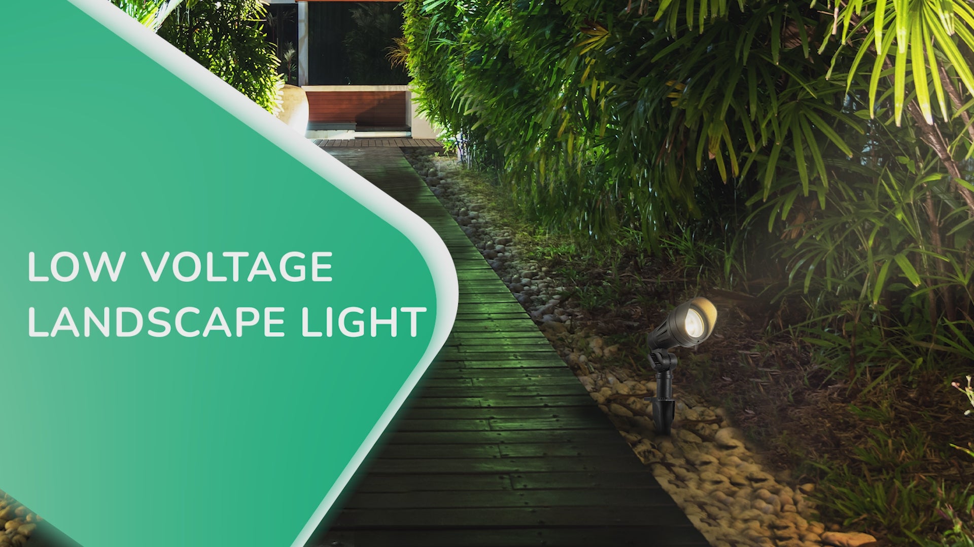 Load video: 4 Pack Low Voltage LED Landscape Lights with 35° Beam Angle, 3.2W 240LM 3000K Outdoor Landscape Lighting, CRI 80, Waterproof SpotLights for Trees, House, Yard, Garden-HGSL08A