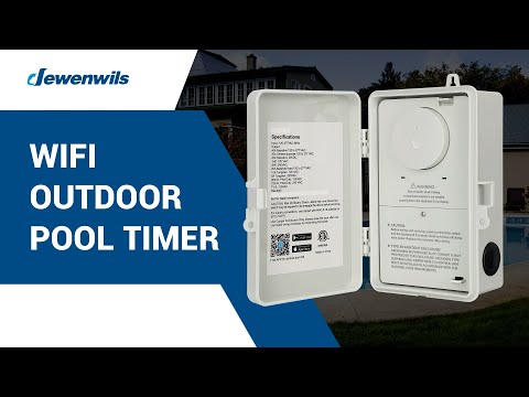 DEWENWILS Wi-Fi Pool Pump Timer Box, Outdoor Wireless Timer for Pool, Water  Heater, Compatible with Alexa, Google Assistant – Dewenwils