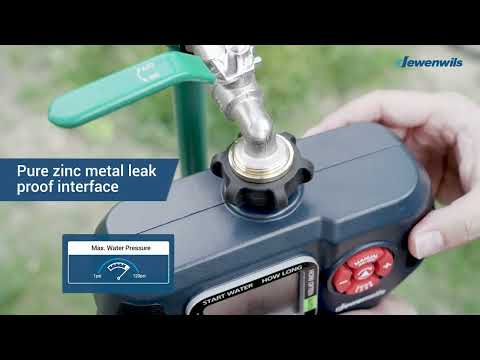 DEWENWILS 4-Zone Outdoor Garden Sprinkler Timer – Navy Blue – Programmable Hose Timer HDWT04B1
