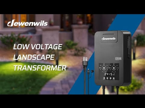 DEWENWILS 200W Outdoor Landscape Transformer – 120V To 12/14V, Dual-Zone Timer & Photocell, Weatherproof For Path Lights & Spotlights