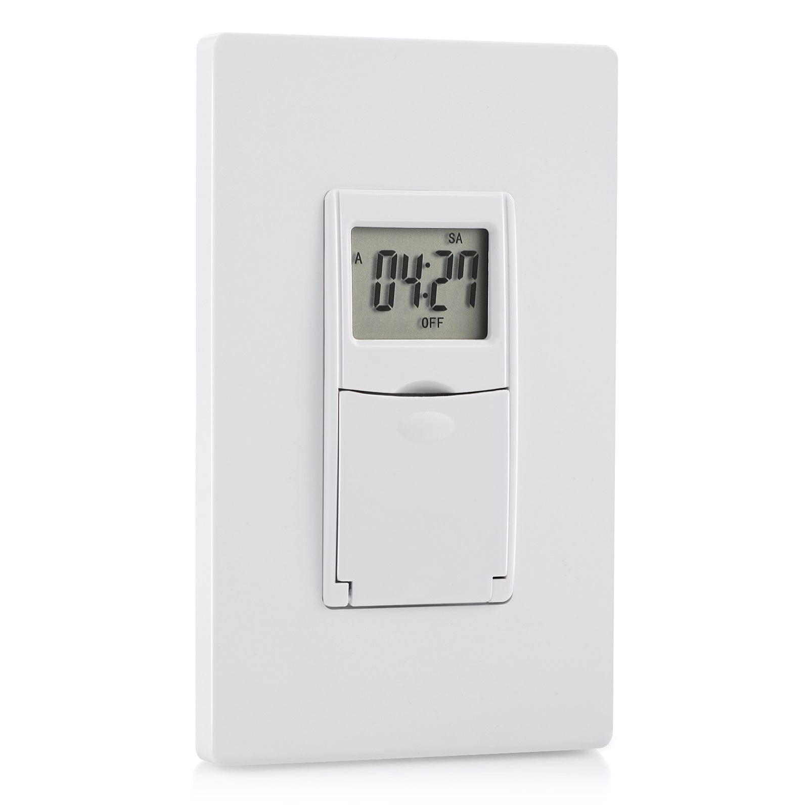 DEWENWILS Indoor In Wall Digital Timer Switch, Programmable Switch Timer, 7 Day, 7 ON/Off Settings-SHIDT12W
