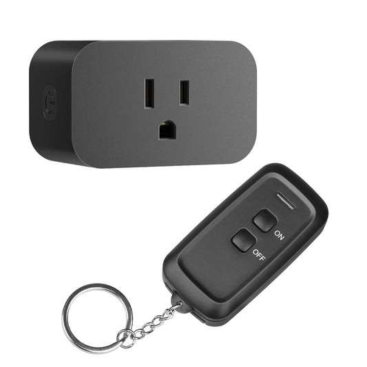 DEWENWILS New Version Indoor 100ft Programmable Wireless Remote Control Outlet--SHRS101P