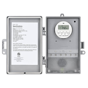 DEWENWILS Outdoor Pool Pump Digital Timer Box, 7-Day 20 ON/Off Programmable Timer Switch-SHODT01C