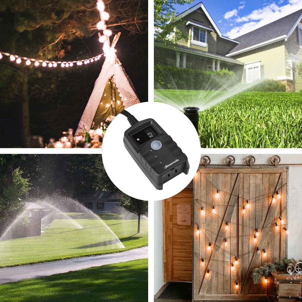 Outdoor Light Timer: Perfect for automating outdoor lights and irrigation systems. Effortlessly control your garden devices for maximum convenience and efficiency.