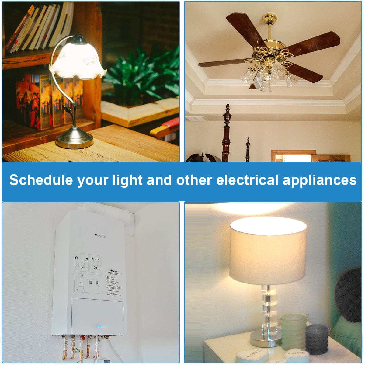 Timer Switch: Effortlessly schedule your lights and other electrical appliances. Automate your home to improve efficiency, save energy, and enhance security.