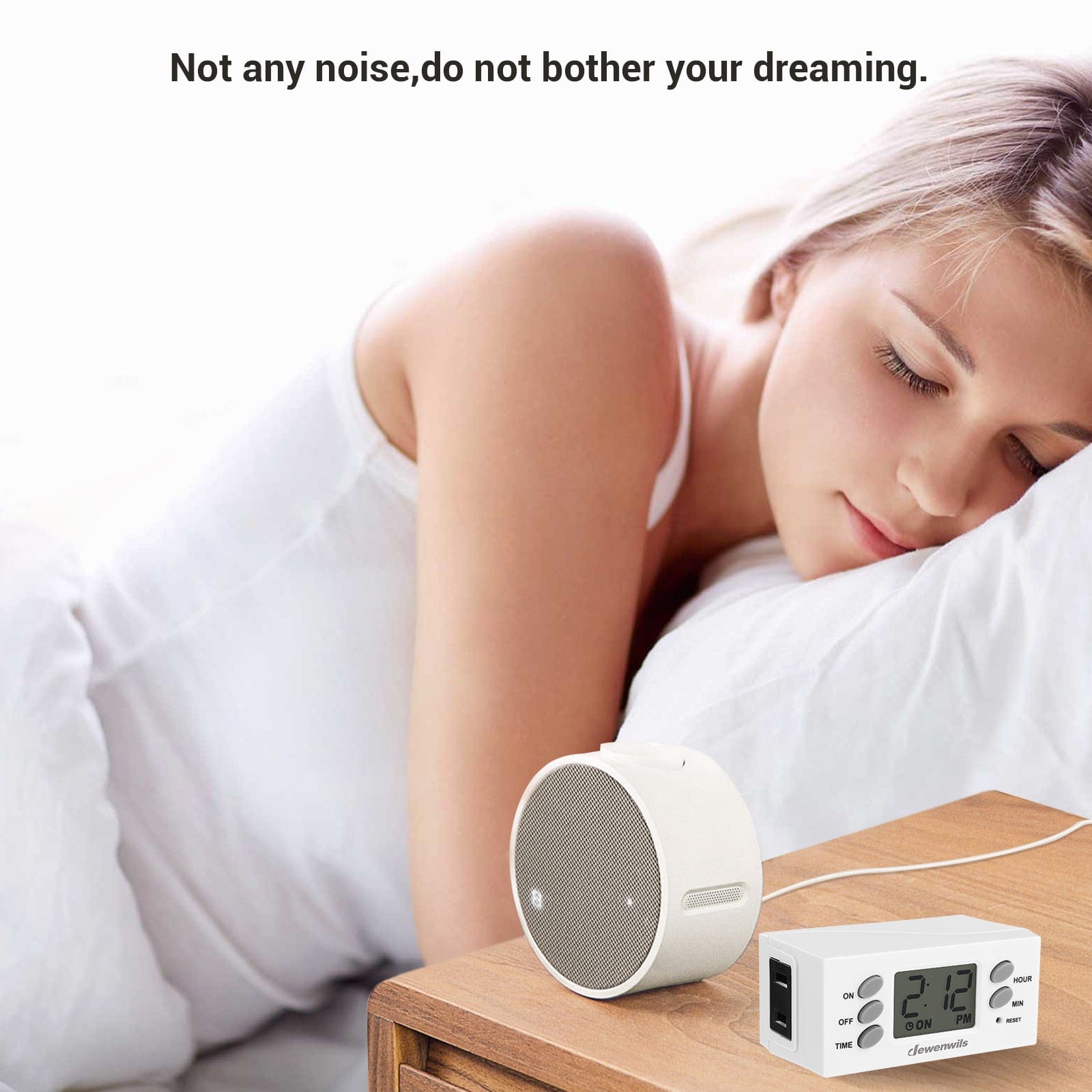 DEWENWILS 24-Hour Programmable Digital Timer Outlet, Plug in Outlet Timer, Indoor Light Timer with 1 Polarized Outlet (2 Pack)--SHDTI22C