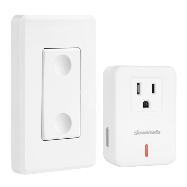 DEWENWILS Indoor Wireless Remote Control Wall Mounted Light Switch and Outlet--SHRLS11C1