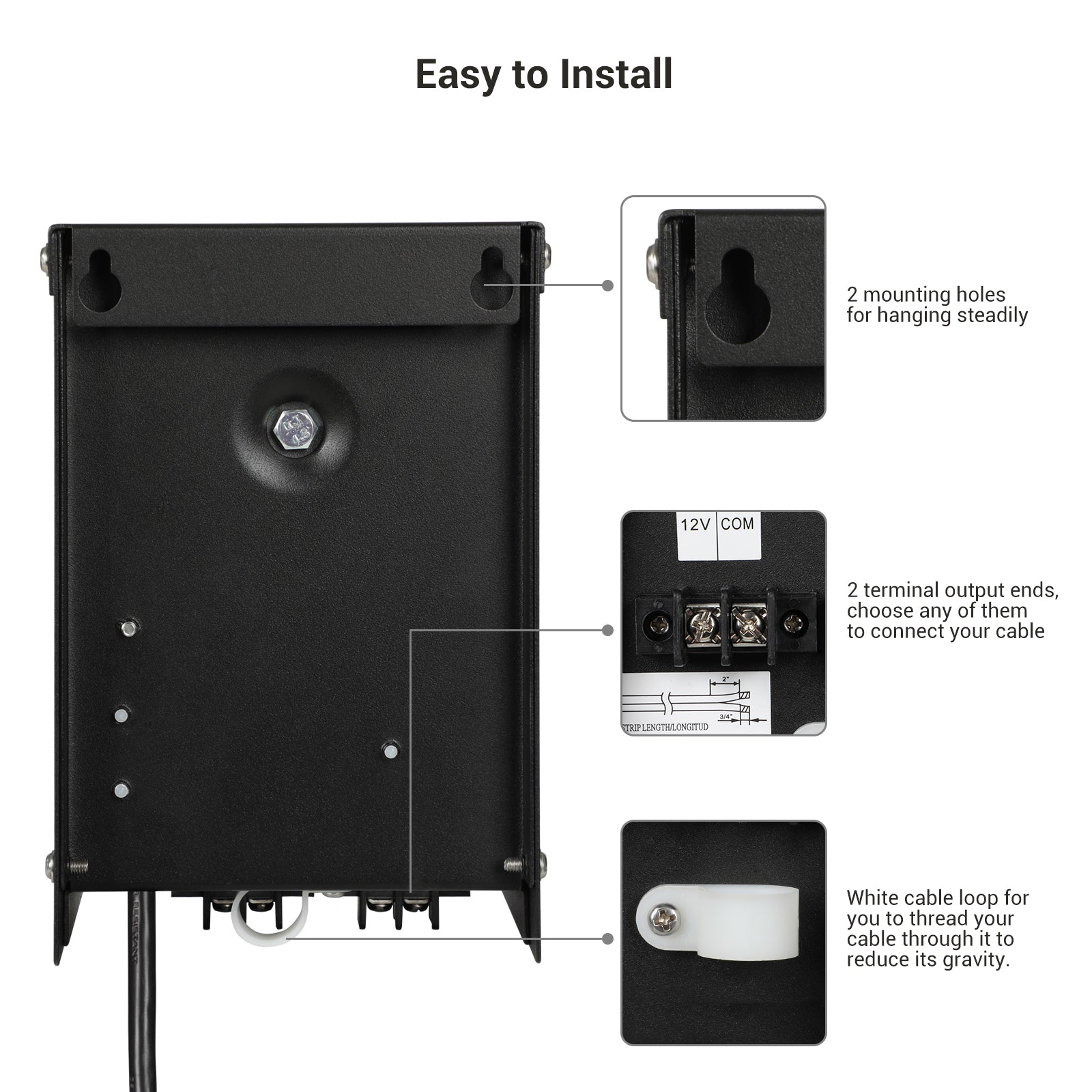 Dewenwils 120W Low Voltage Transformer With Timer, 120V To AC 12V Low ...