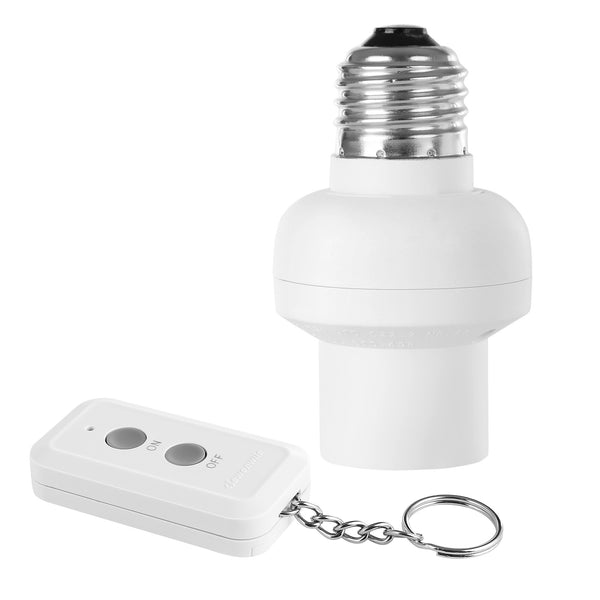 LED Concepts® Remote Control Wireless Light Bulb Socket Cap Switch